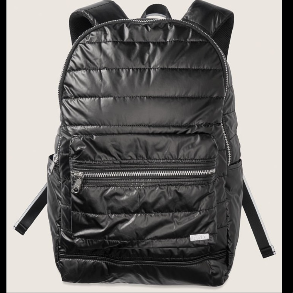 PINK- VICTORIA’S SECRET QUILTED TAFFETA BACKPACK